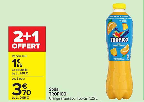 TROPICO Orange ananas ou Tropical