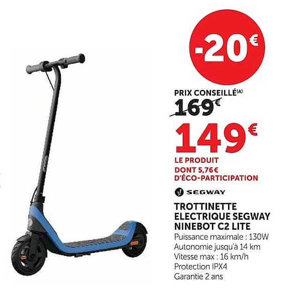 TROTTINETTE ELECTRIQUE SEGWAY NINEBOT C2 LITE