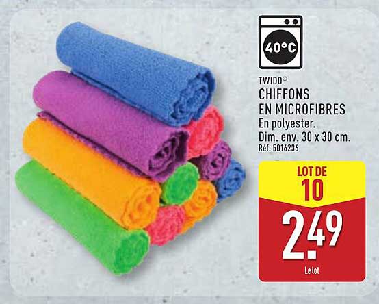 TWIDO CHIFFONS EN MICROFIBRES