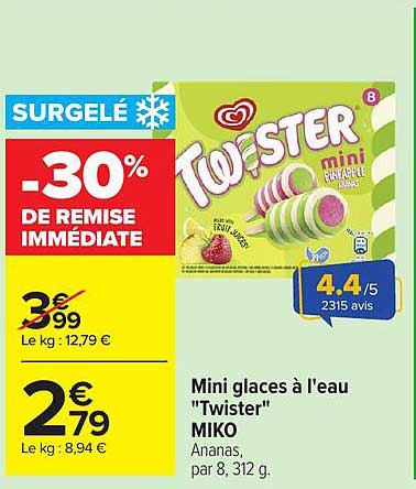Twister mini PIÑA COLADA