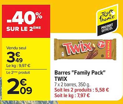 Twix Barres "Family Pack