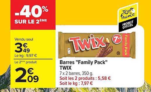 Twix Barres "Family Pack