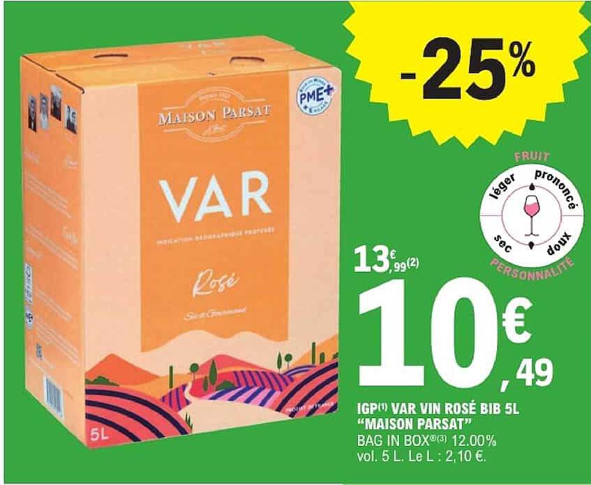 VAR Vin Rosé BIB 5L