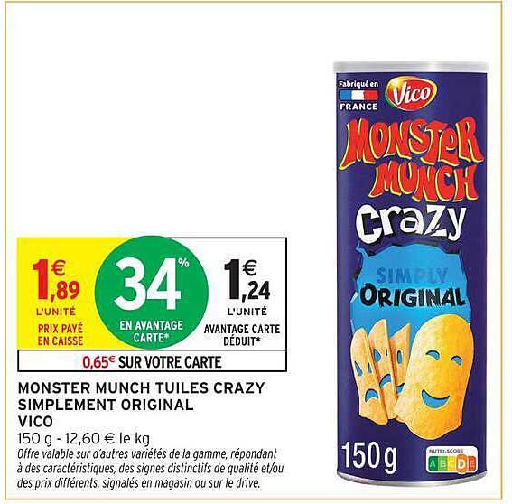 Vico Monster Munch Crazy Simplement Original