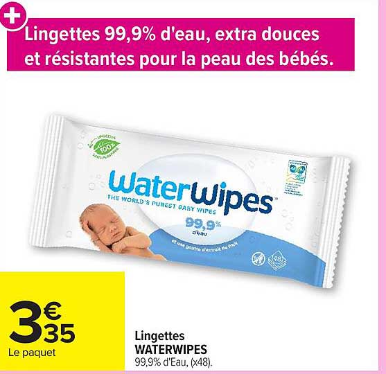 WaterWipes Lingettes