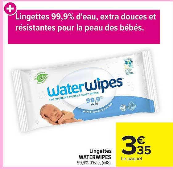 WaterWipes Lingettes
