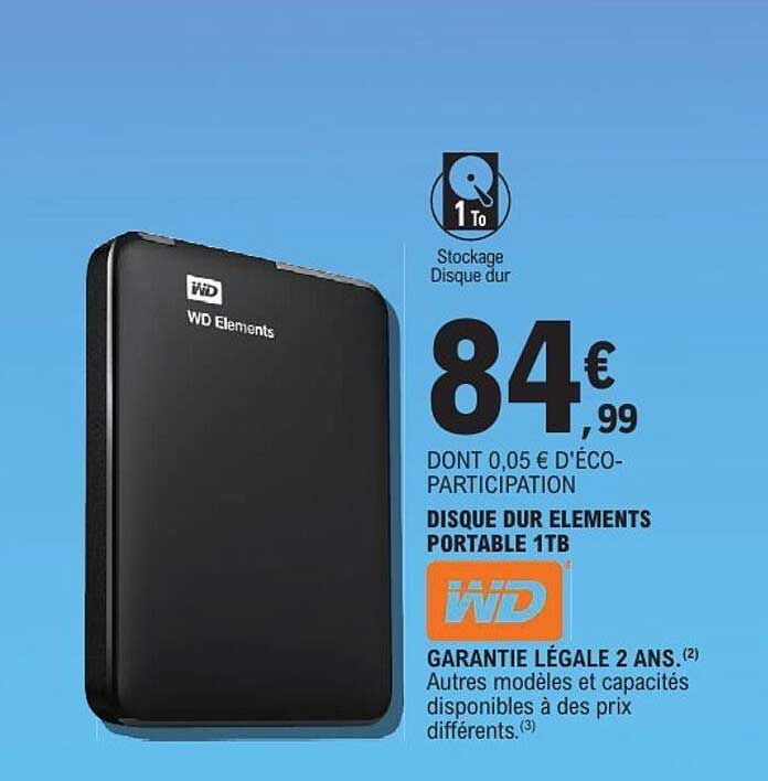 WD Elements Portable 1TB