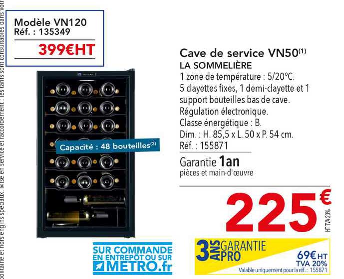 cave de service vn50 la sommelière