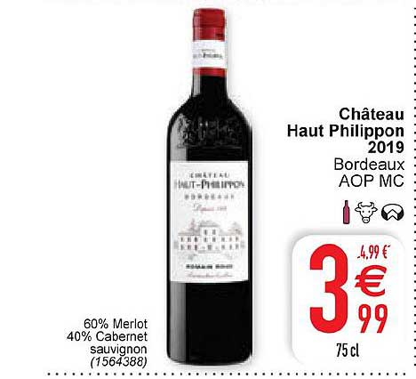 château haut philippon 2019 bordeaux aop mc
