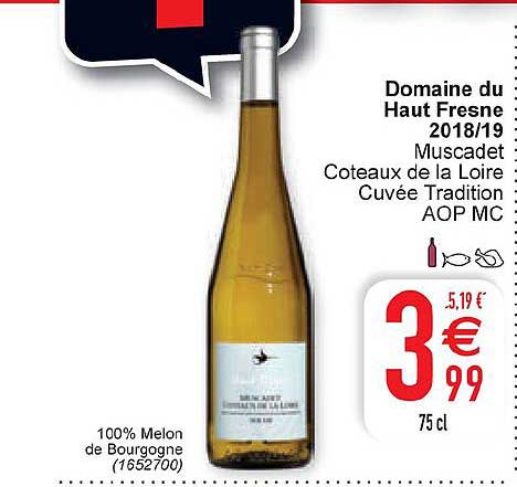 domaine du haut fresne 2018 19 muscadet coteaux de la loire