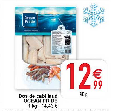 dos de cabillaud ocean pride