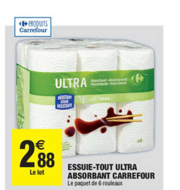 essuie tout ultra absorbant carrefour