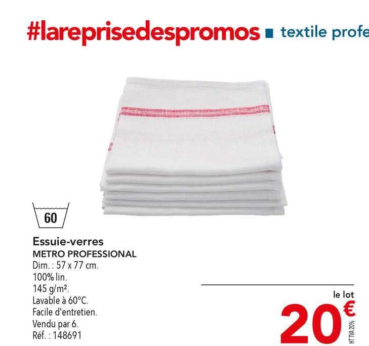 essuie verres metro professional