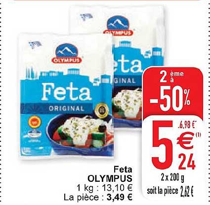 Feta Olympus Le 2ème à -50%