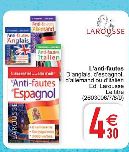 l'anti fautes larousse