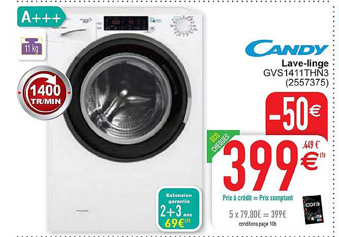 lave linge candy
