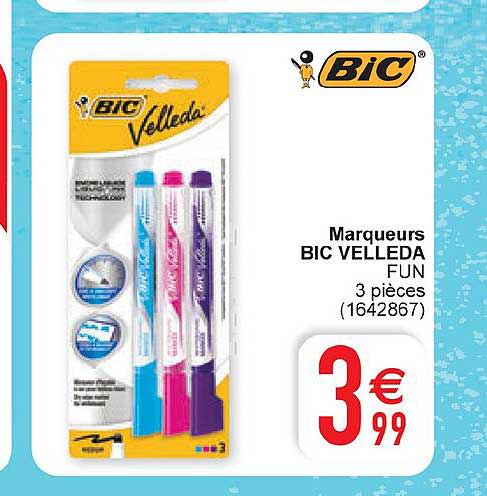 Marqueurs Bic Velleda