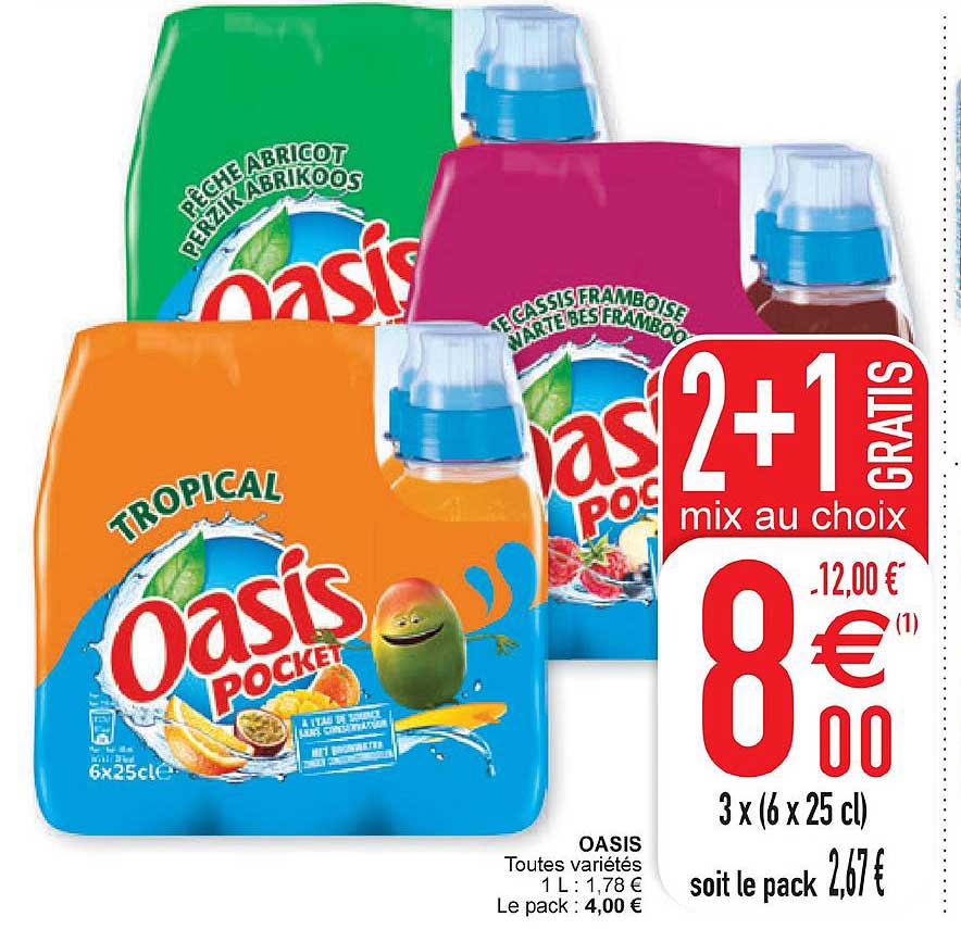Oasis 2+1 Gratis