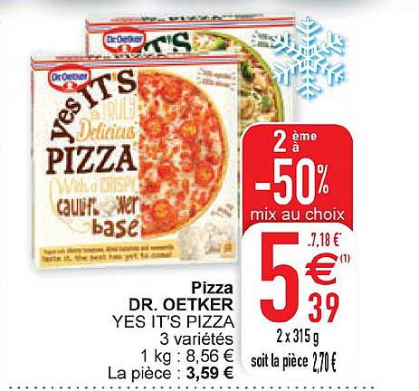 pizza dr. oetker le 2ème à -50%