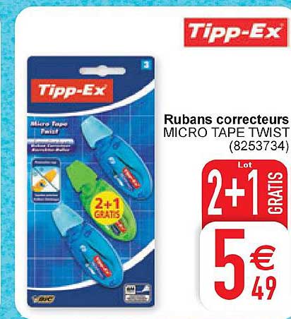 rubans correcteurs tipp ex 2+1 gratis