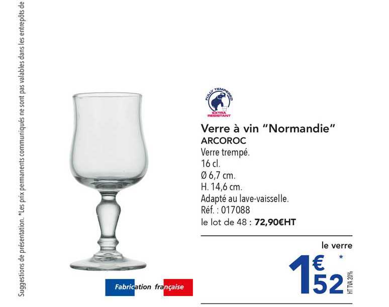 Verre à Vin Normandie Arcoroc
