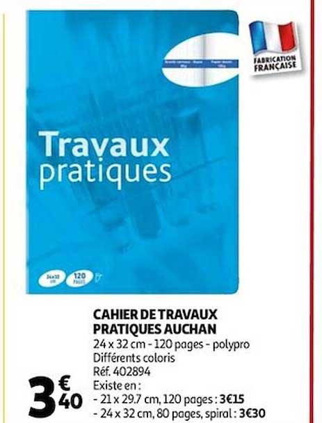 Cahier De Travaux Pratiques Auchan