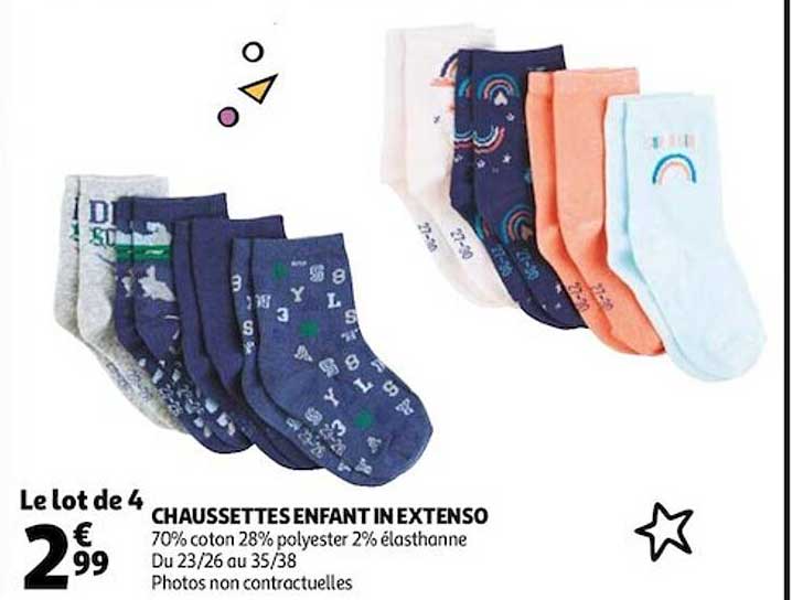 chaussettes enfant in extenso