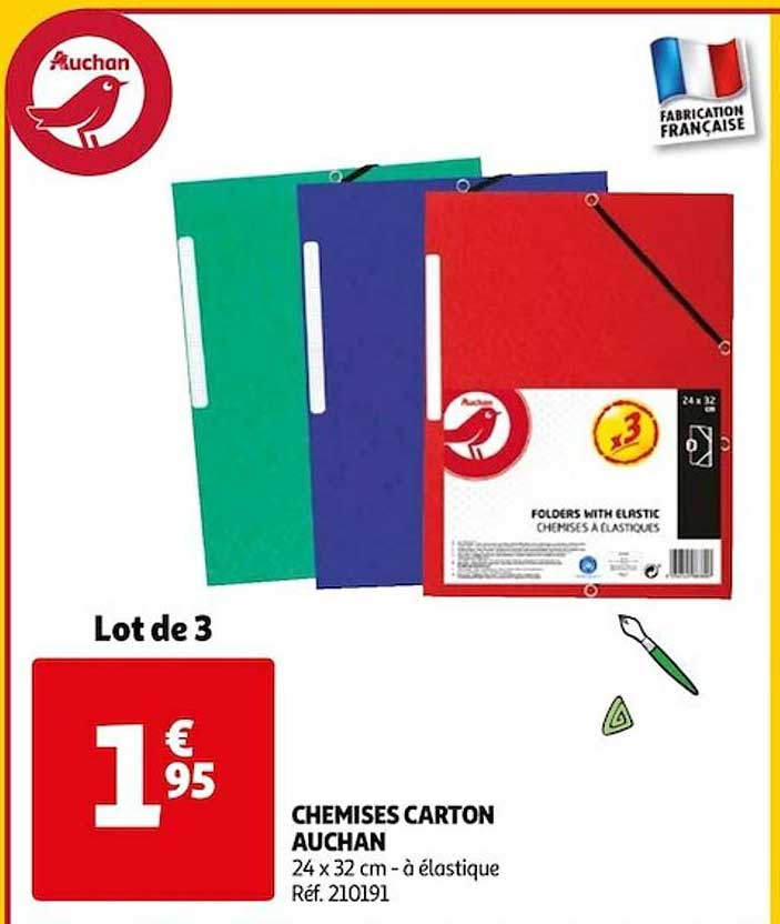 Chemises Carton Auchan