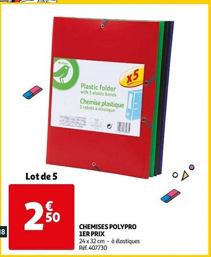 chemises polypro 1er prix