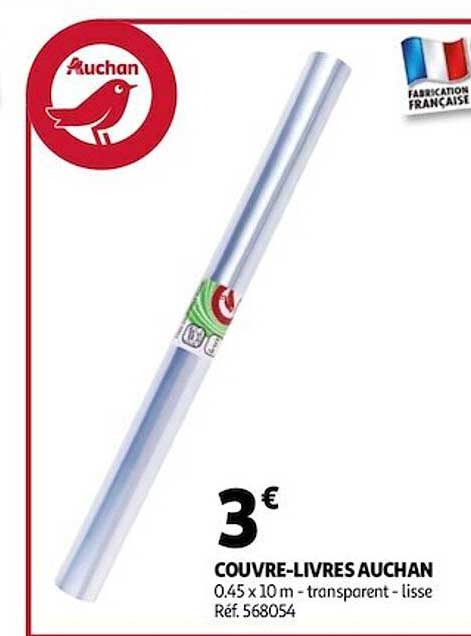 couvre-livres auchan