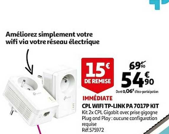 cpl wifi tp-link pa 7017p kit