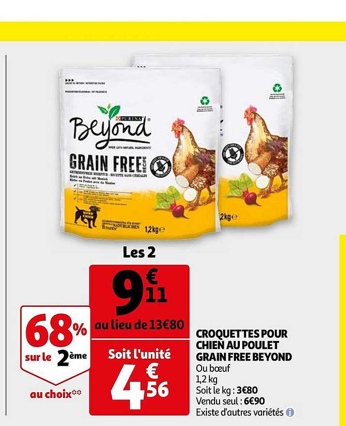 croquettes pour chien au poulet grain free beyond