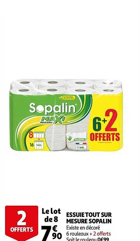 essuie tout sur mesure sopalin