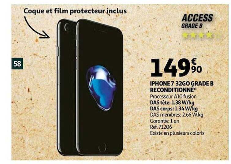 iphone 7 32go grade b reconditionné