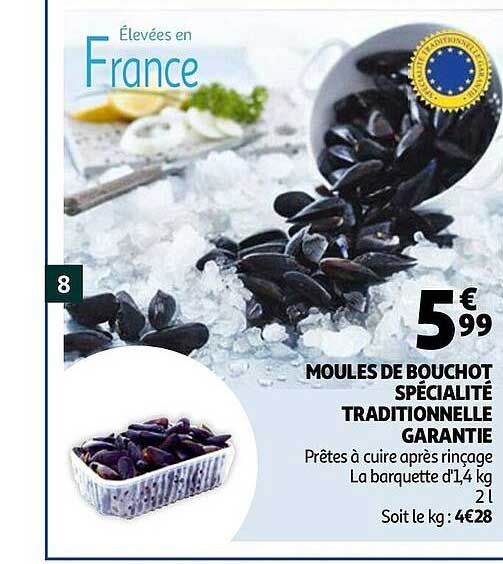 moules de bouchot spécialité traditionnelle garantie