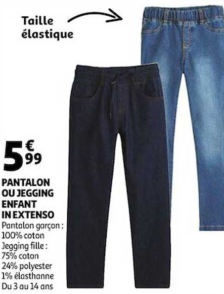 pantalon ou jegging enfant in extenso