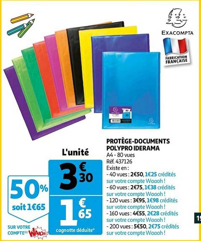 protège-documents polypro iderama