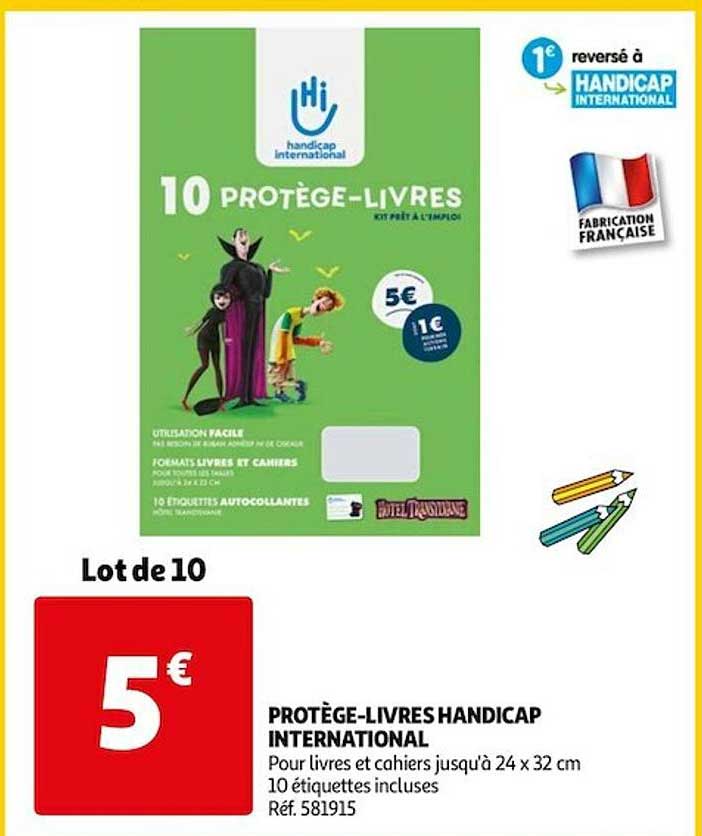 protège-livres handicap international