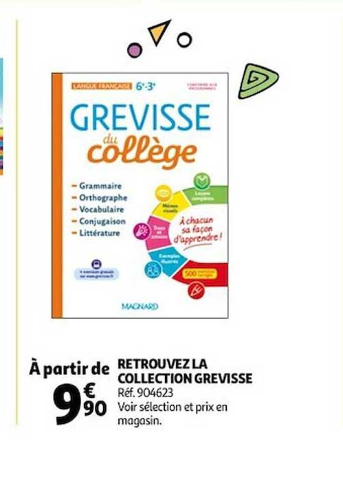 retrouvez la collection grevisse