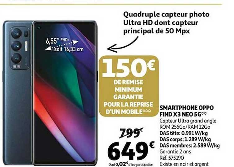 smartphone oppo find x3 neo 5g