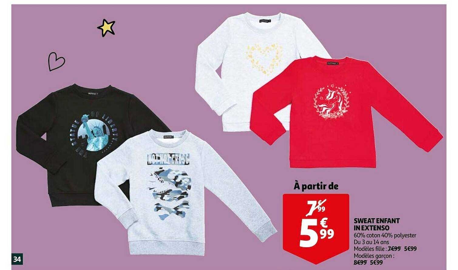 sweat enfant in extenso