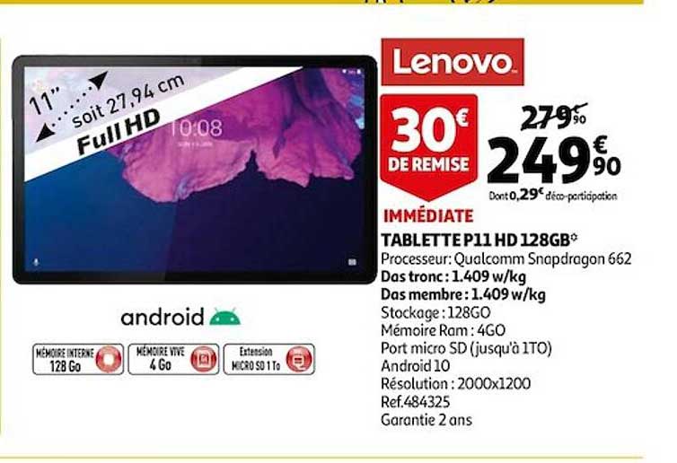 Tablette P11 Hd 128gb Lenovo