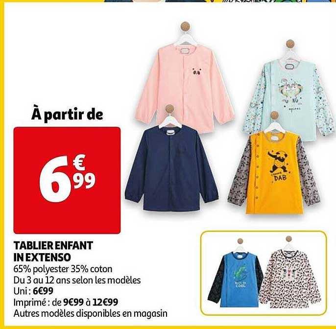 tablier enfant in extenso