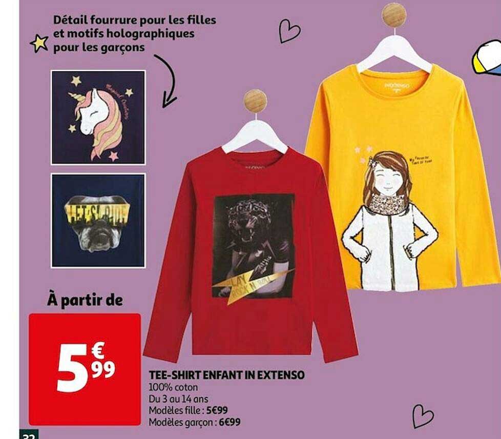 tee-shirt enfant in extenso