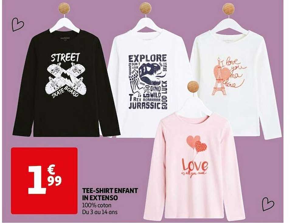 tee-shirt enfant in extenso