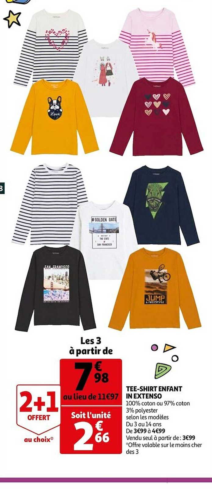 tee-shirt enfant in extenso