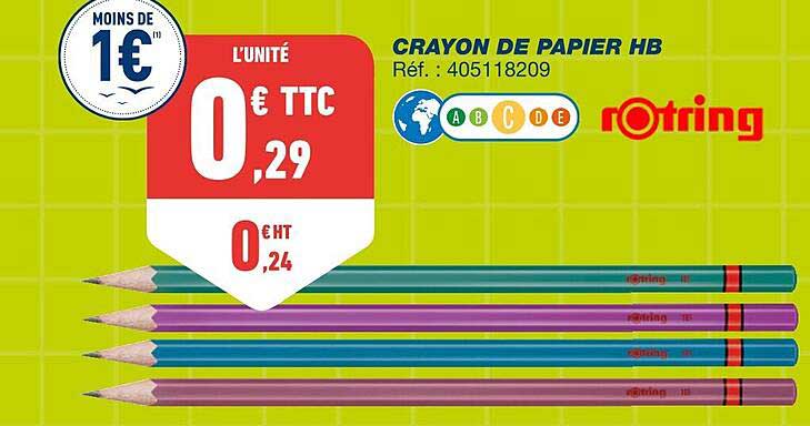 crayon de papier hb rotring