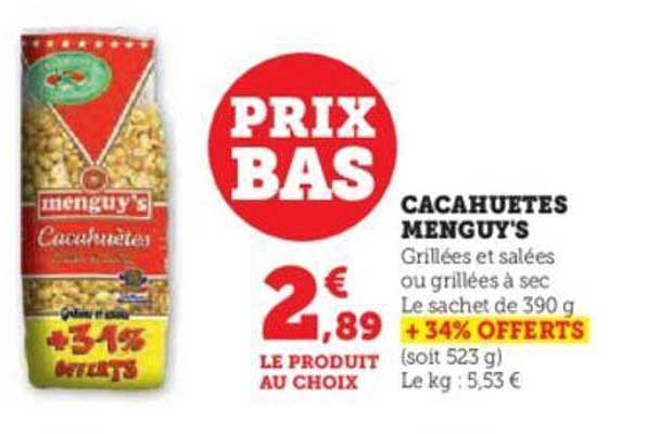 Cacahuètes Menguy's