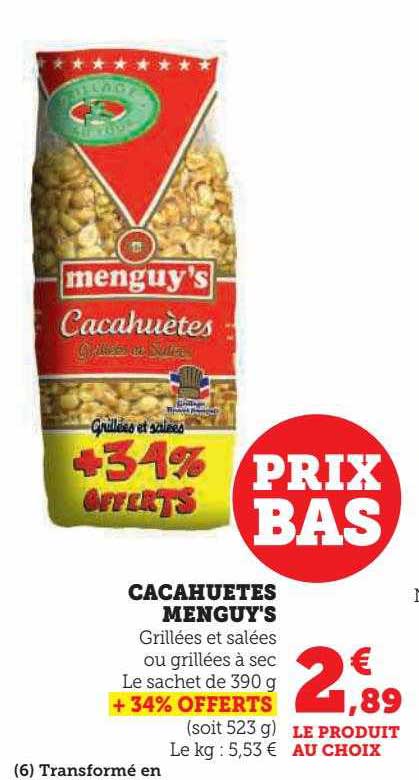Cacahuètes Menguy's
