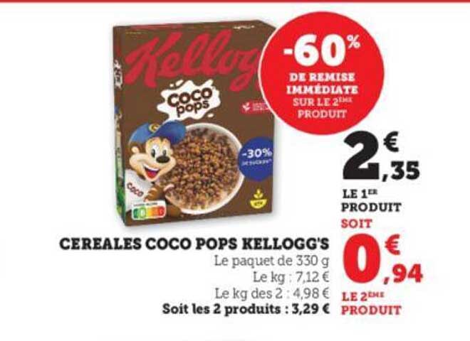 céréales coco pops kellogg's